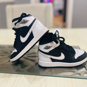 Jordan Kids High-Top Sneakers Black White